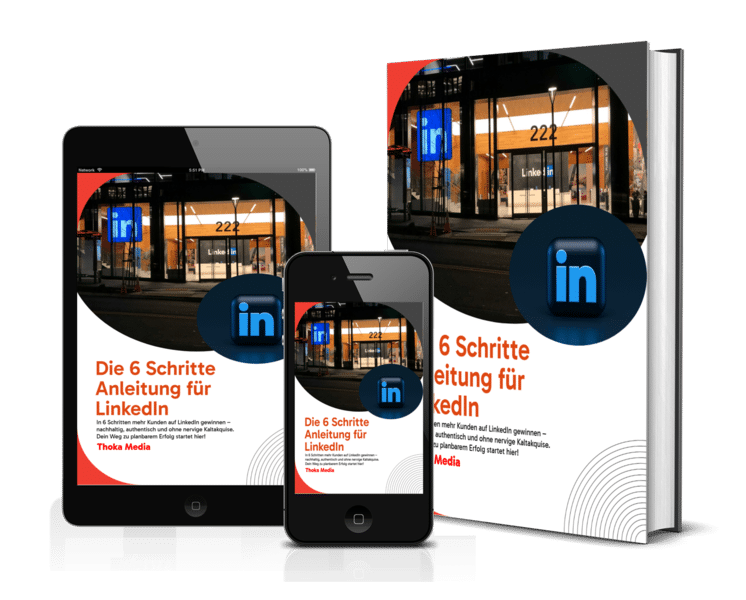 In 6 Schritten mehr Kunden auf LinkedIn gewinnen – nachhaltig, authentisch und ohne nervige Kaltakquise. Dein Weg zu planbarem Erfolg startet hier!